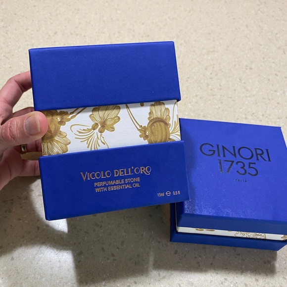 BRAND NEW Ginori 1735 Scented Stone Box AND Diffuser Stone With Essential Oil! - Picture 4 of 9